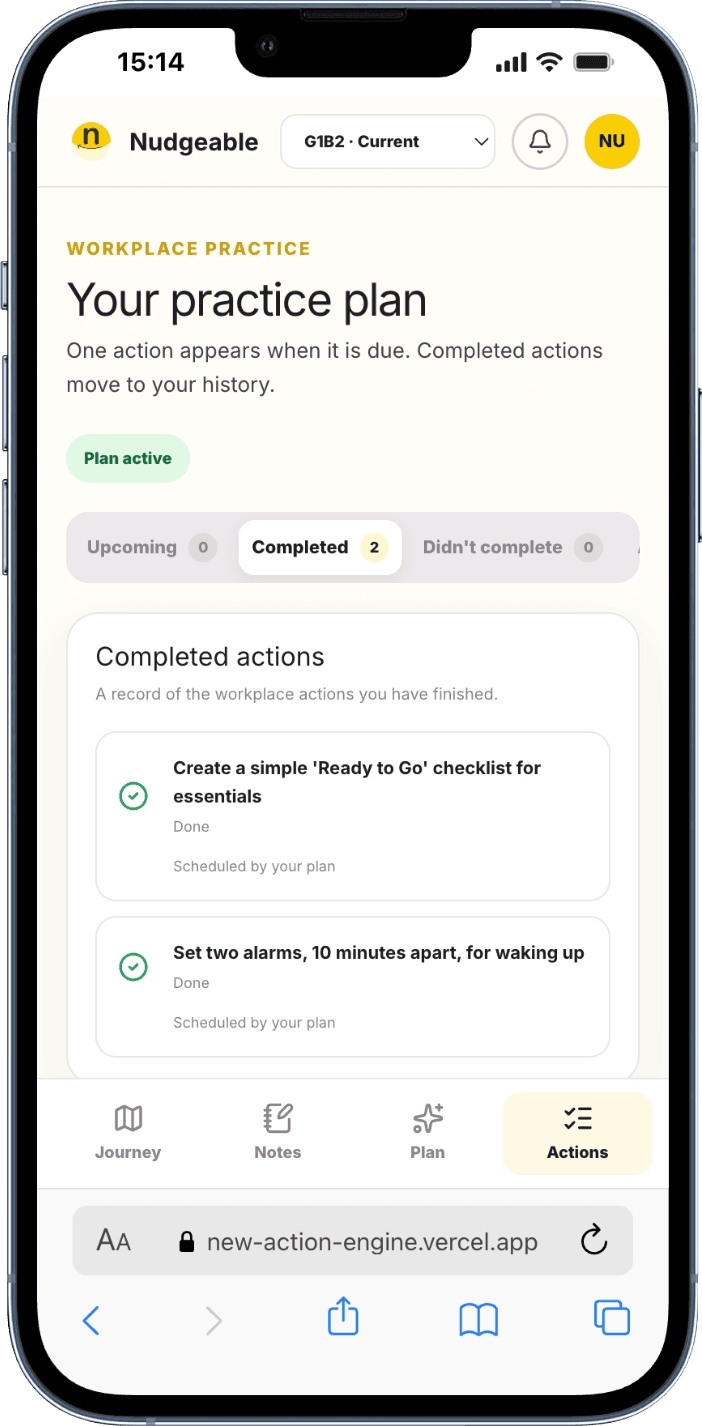 Actions Engine participant interface