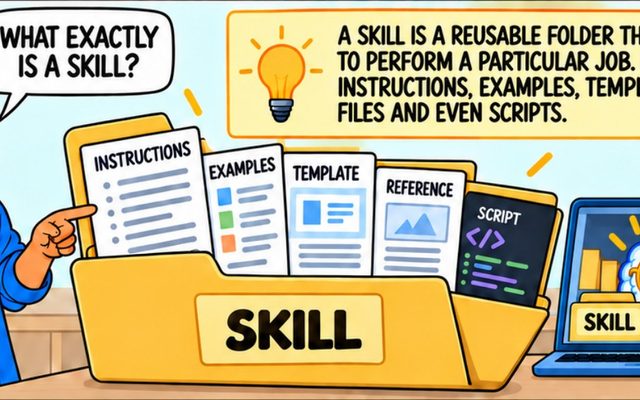 Comic panel from the skills guide
