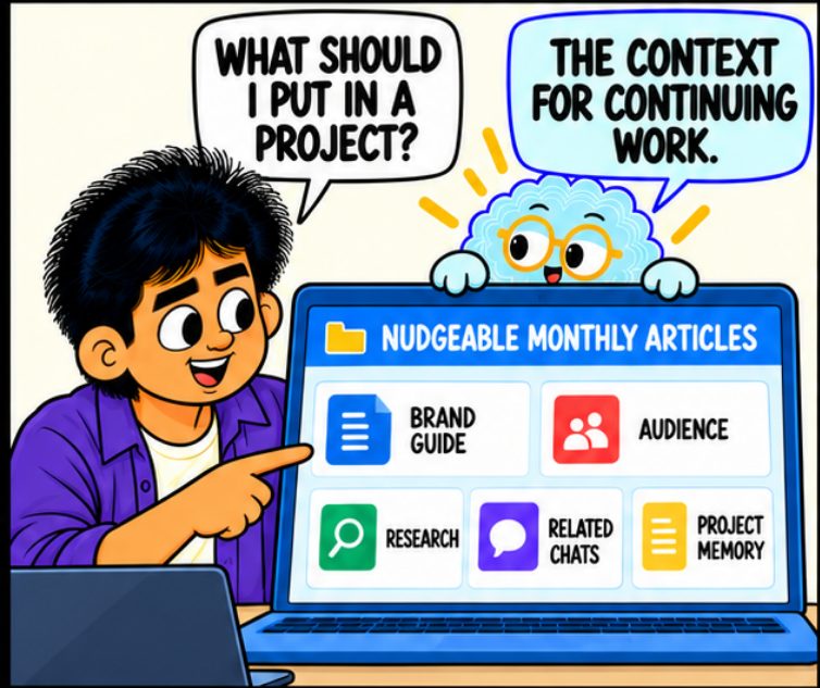 Comic panel: what goes in a project
