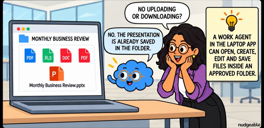 Comic panel: nothing to upload or download