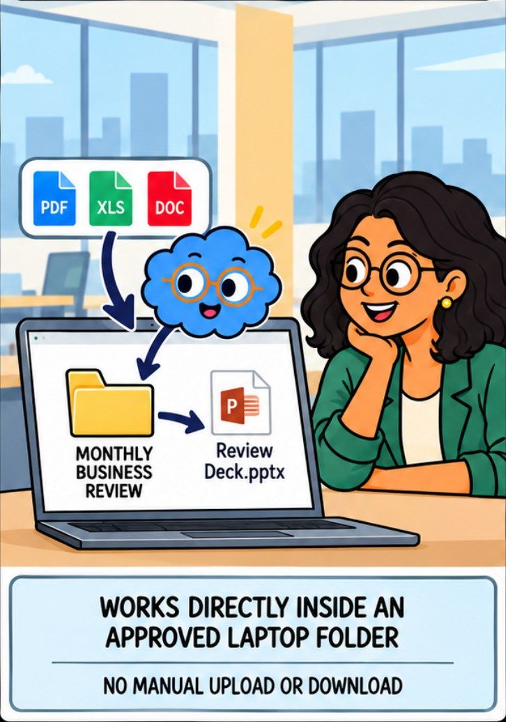 Comic panel: the laptop app version