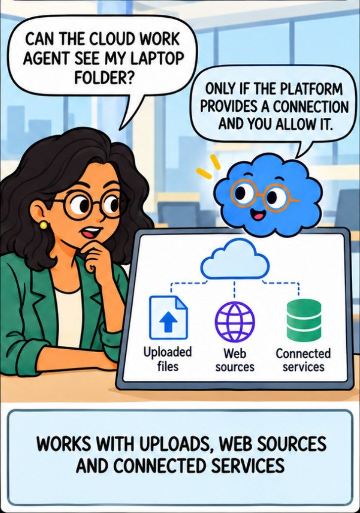 Comic panel: the cloud version