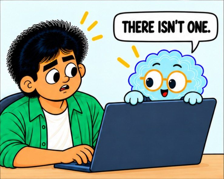 Comic panel: there isn't one