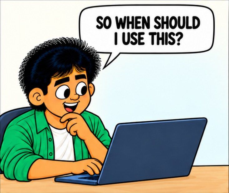 Comic panel: when should I use this