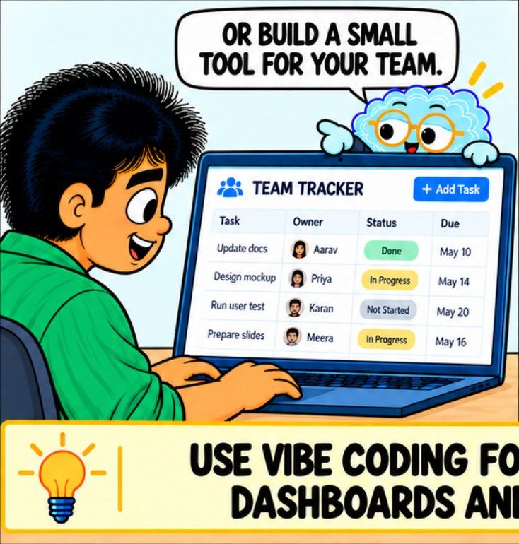 Comic panel: a small tool for your team